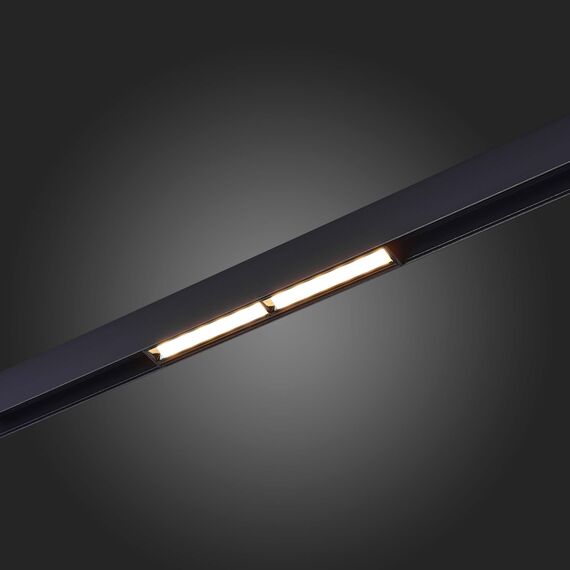 ST804.436.12 Магнитный трековый светильник Черный LED 1*12W 3000K 700Lm Ra>90 120° IP20 L220xW22xH46 SKYLINE 48, изображение 2