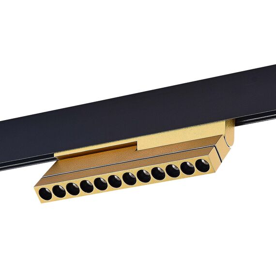 ST805.246.12 Магнитный трековый светильник Золотистый LED 1*12W 4000K 550Lm Ra>90 36° IP20 L220xW22x SKYLINE 48, изображение 4