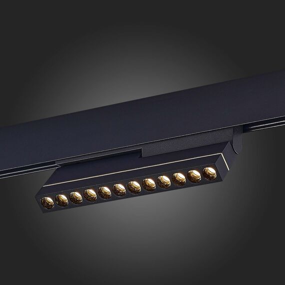 ST805.436.12 Магнитный трековый светильник Черный LED 1*12W 3000K 450Lm Ra>90 36° IP20 L220xW22xH117 SKYLINE 48, изображение 2