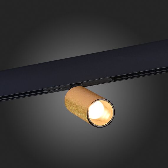 ST807.236.12 Магнитный трековый светильник Золотистый LED 1*12W 3000K 500Lm Ra>90 IP20 D50xH173 48VV SKYLINE 48, изображение 2