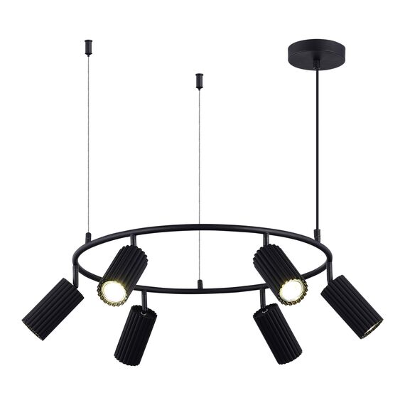 SL1213.403.06 Светильник подвесной ST-Luce Черный/Черный GU10 6*5W 4000K KENDO, изображение 5