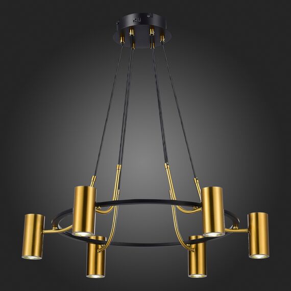 SL1215.403.06 Светильник подвесной ST-Luce Черный, Латунь/Латунь GU10 6*5W 4000K TALIA, изображение 2