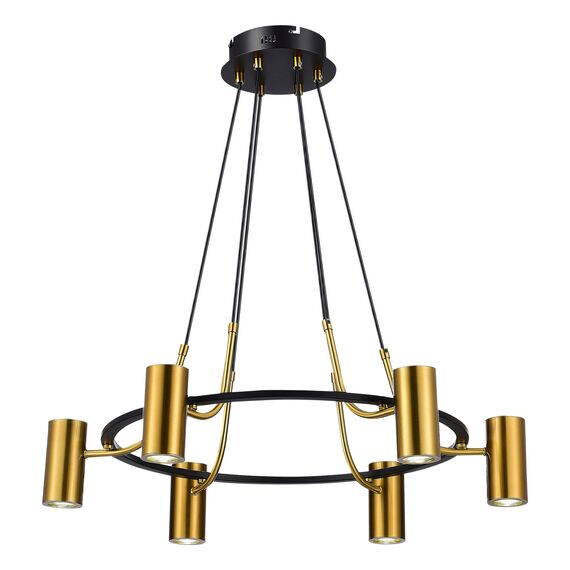SL1215.403.06 Светильник подвесной ST-Luce Черный, Латунь/Латунь GU10 6*5W 4000K TALIA, изображение 3