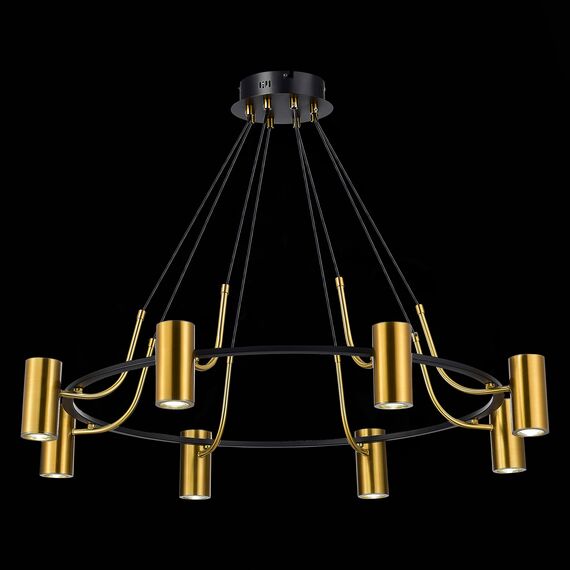 SL1215.403.08 Светильник подвесной ST-Luce Черный, Латунь/Латунь GU10 8*5W 4000K TALIA