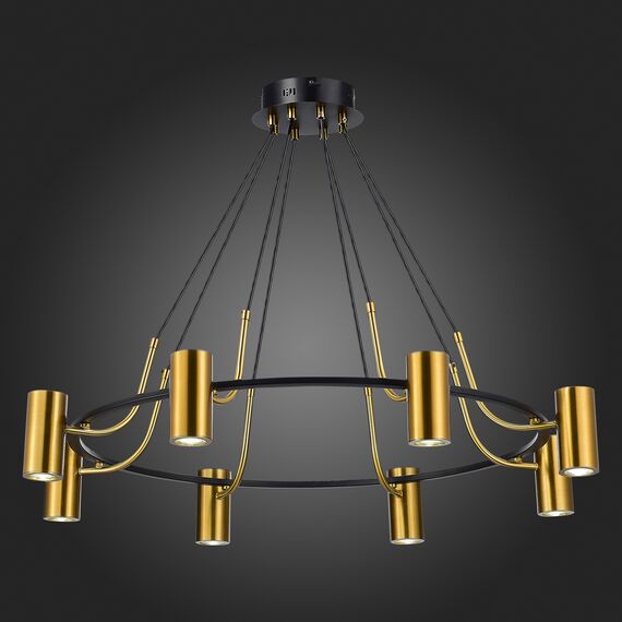 SL1215.403.08 Светильник подвесной ST-Luce Черный, Латунь/Латунь GU10 8*5W 4000K TALIA, изображение 2
