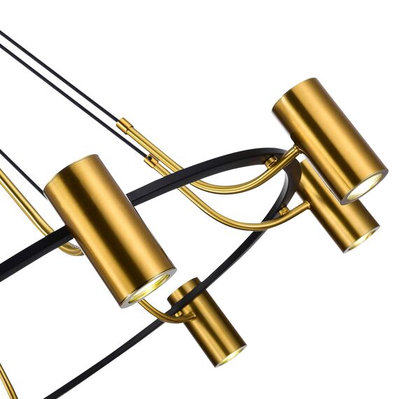 SL1215.403.08 Светильник подвесной ST-Luce Черный, Латунь/Латунь GU10 8*5W 4000K TALIA, изображение 5