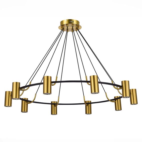 SL1215.403.10 Светильник подвесной ST-Luce Черный, Латунь/Латунь GU10 10*5W 4000K TALIA, изображение 4