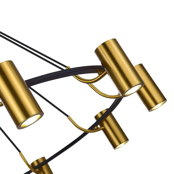 SL1215.403.10 Светильник подвесной ST-Luce Черный, Латунь/Латунь GU10 10*5W 4000K TALIA, изображение 5