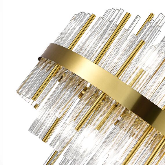 SL1634.303.06 Люстра подвесная ST-Luce Латунь/Прозрачный E14 6*60W RENS, изображение 5