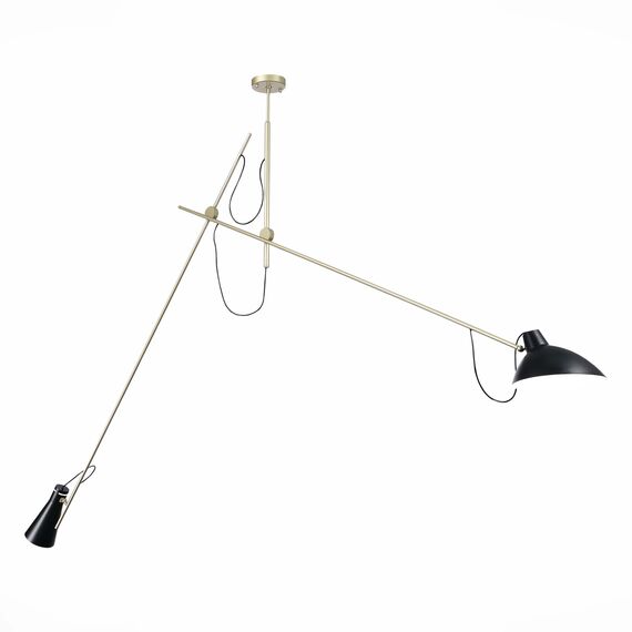 SL1803.203.02 Светильник подвесной ST-Luce Черный+Золото/Черный E27 2*60W JARRO, изображение 3