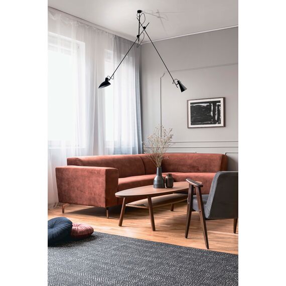 SL1803.203.02 Светильник подвесной ST-Luce Черный+Золото/Черный E27 2*60W JARRO, изображение 5