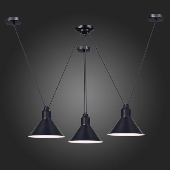 SL1804.403.03 Светильник подвесной ST-Luce Черный/Черный E14 3*60W SVEVO, изображение 2