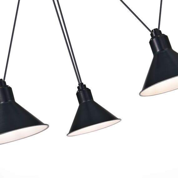 SL1804.403.03 Светильник подвесной ST-Luce Черный/Черный E14 3*60W SVEVO, изображение 5