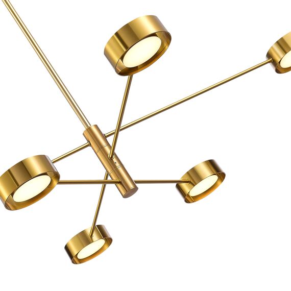 SL6504.302.06 Светильник потолочный ST-Luce Латунь/Латунь LED 6*5W 3000K VICO, изображение 5