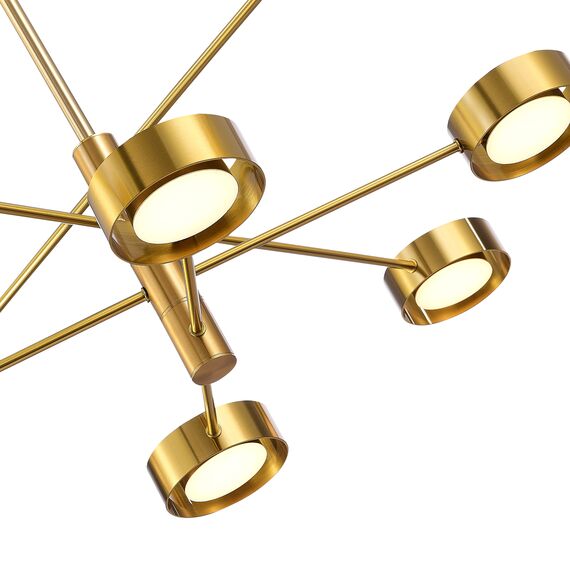 SL6504.302.08 Светильник потолочный ST-Luce Латунь/Латунь LED 8*5W 3000K VICO, изображение 5