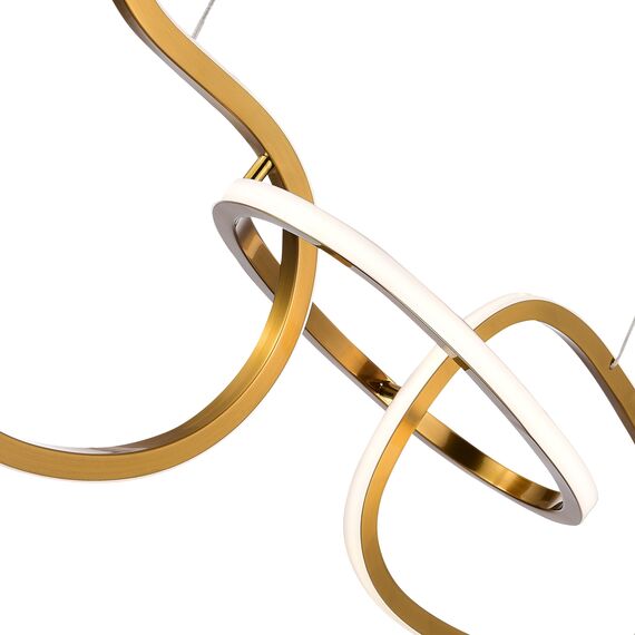 SL6505.203.26 Светильник подвесной ST-Luce Золотистый/Золотистый LED 1*26W 4000K ABRA, изображение 5