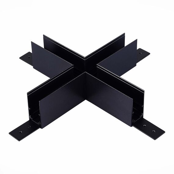 ST007.489.00 Коннектор X-образный для подвесного / накладного магнитного  шинопровода ST-Luce Черный SKYLINE 48, изображение 3