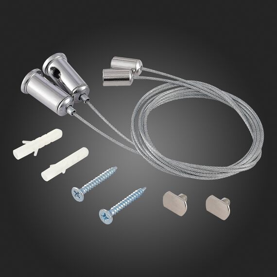 ST017.029.09 Комплект подвесов для ST017.129.09 ST-Luce Серебристый Светодиодные ленты, изображение 2