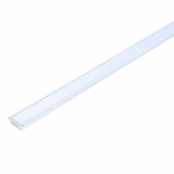 ST017.129.04 Встраиваемый алюминиевый профиль с рассеивателем(к-т: 2 загл.+4 креп.Скобы) ST-Luce Алю Светодиодные ленты, изображение 3