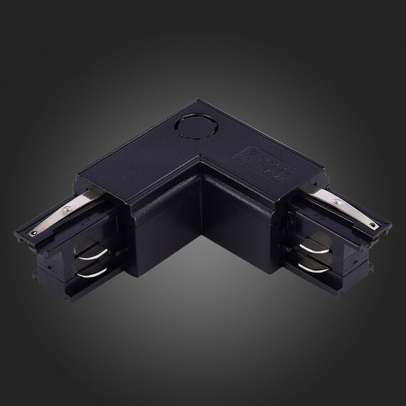 ST030.409.15L Угловой токоподвод левый для трехфазного шинопровода ST-Luce Черный TRACE, изображение 2