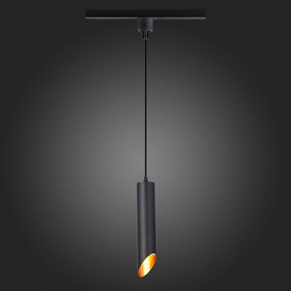 ST152.406.01 Светильник трековый Черный GU10 1*50W IP20 D60xH300 220V Без ламп BASE, изображение 2