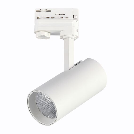 ST661.536.20 Св-к трек. Белый LED 1*20W 3000K 1 600Lm Ra>90 38° IP20 L150xW70xH202 165-265V TRACE, изображение 4