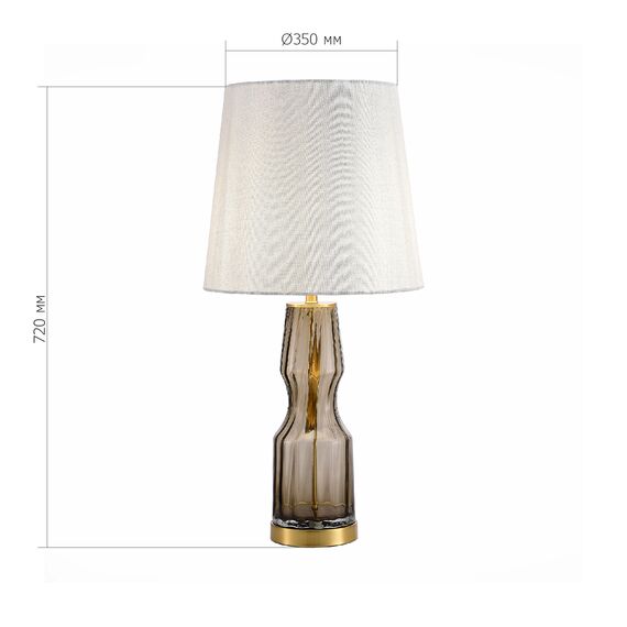 SL1005.704.01 Прикроватная лампа ST-Luce Коньячный,Латунь/Серый E27 1*40W SAYA, изображение 6