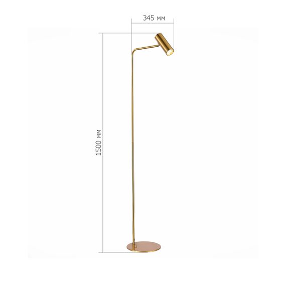 SL1006.205.01 Торшер ST-Luce Латунь/Латунь LED 1*3W 3000K ARPER, изображение 5