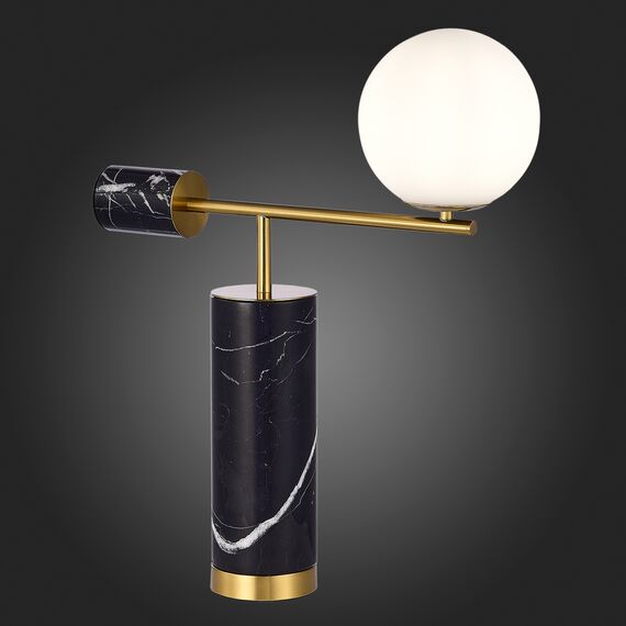 SL1008.404.01 Прикроватная лампа ST-Luce Латунь,Черный/Белый G9 1*5W DANESE, изображение 2