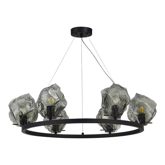 SL1175.403.06 Люстра подвесная ST-Luce Черный/Серо-зеленый E14 6*40W PORTICI, изображение 2