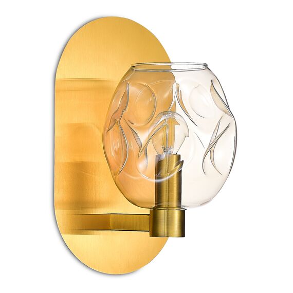 SL1188.301.01 Бра ST-Luce Латунь/Коньячный E14 1*40W IDESIA, изображение 4