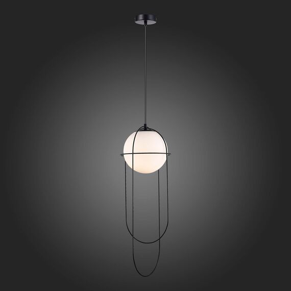 SL1189.403.01 Подвес ST-Luce Черный/Опал E27 1*60W BEATA, изображение 2