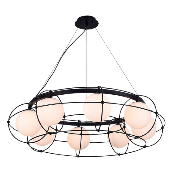SL1189.403.08 Люстра подвесная ST-Luce Черный/Опал G9 8*5W BEATA, изображение 5