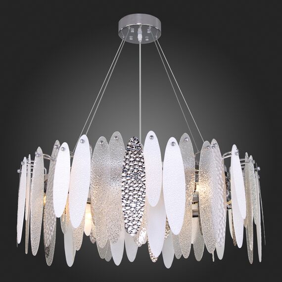 SL1224.103.10 Люстра подвесная ST-Luce Хром/Прозрачный, Белый E14 10*60W LASTRA, изображение 2