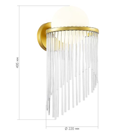 SL1511.201.01 Бра ST-Luce Золотистый/Белый E27 1*60W ALLEGRO, изображение 3