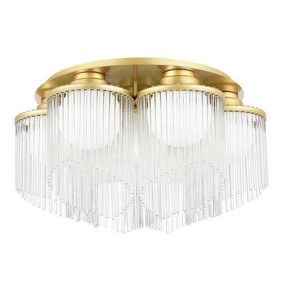 SL1511.202.07 Люстра потолочная ST-Luce Золотистый/Белый E27 7*60W ALLEGRO, изображение 2