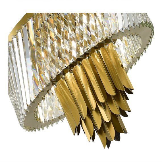 SL1635.302.09 Люстра потолочная ST-Luce Латунь/Прозрачный E14 9*40W NARI, изображение 3