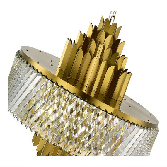 SL1635.303.13 Люстра подвесная ST-Luce Латунь/Прозрачный E14 13*40W NARI, изображение 3