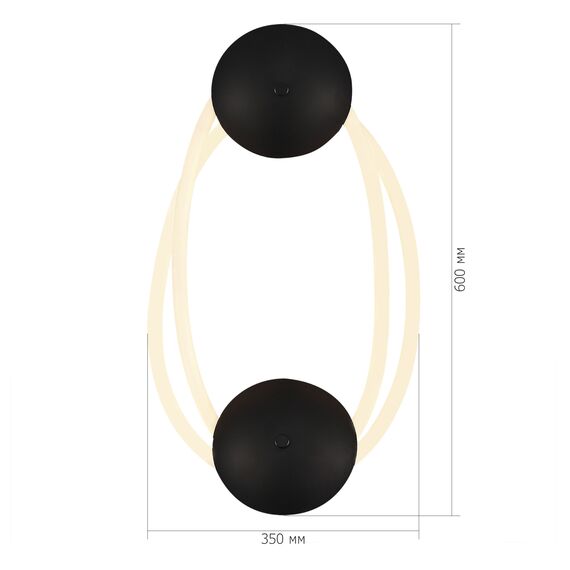 SL6102.421.30 Светильник настенный ST-Luce Черный/Белый LED 1*30W 3000K SAGRATO, изображение 3