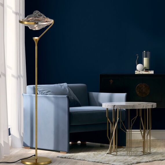 SL6115.303.01 Светильник подвесной ST-Luce Латунь/Дымчато-Серый LED 1*19W 3000K AMARA, изображение 4