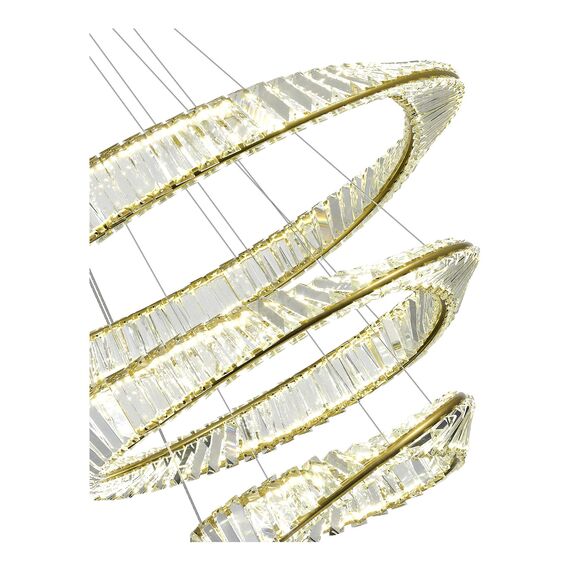 SL6204.301.03 Светильник подвесной ST-Luce Латунь/Прозрачный LED 1*97W 4000K RITORTO, изображение 3