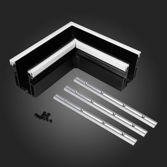 ST003.479.01 Угол-соединитель для профиля SKYLINE 48 с демпф. системой ST-Luce Черный SKYLINE 48, изображение 2