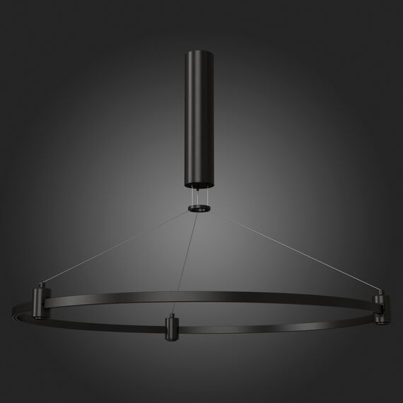 ST025.413.00 Шинопровод-кольцо FARM с подвесами и основанием под блок питания ST-Luce Черный FARM, изображение 2