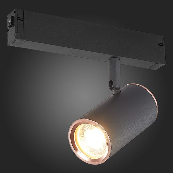 ST504.426.01 Св-к трек. Черный GU10 1*50W  IP20 L104xW54xH111 180-240V Без ламп SKYLINE 220, изображение 2