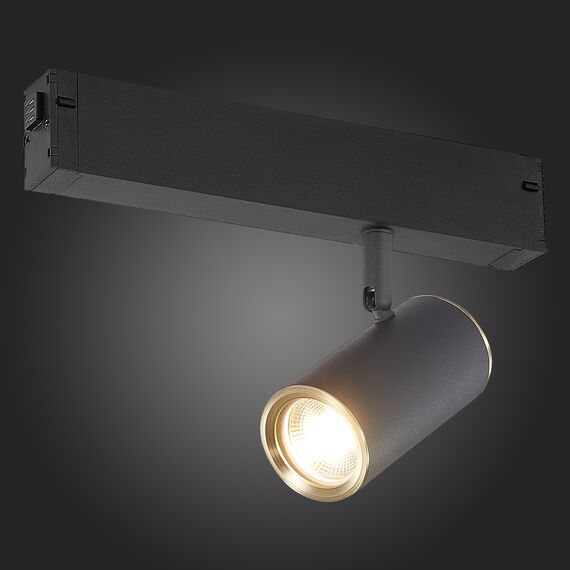 ST504.436.01 Св-к трек. Черный GU10 1*50W  IP20 L104xW54xH111 180-240V Без ламп SKYLINE 220, изображение 2