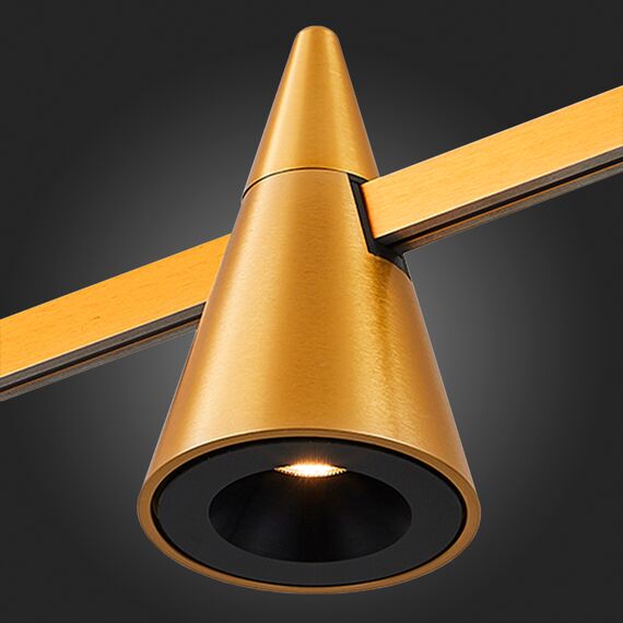 ST813.206.05 Магнитный трековый светильник FARM Золотистый LED 1*5W 3000K 272Lm Ra90 60 IP20 D70xH11 FARM, изображение 2