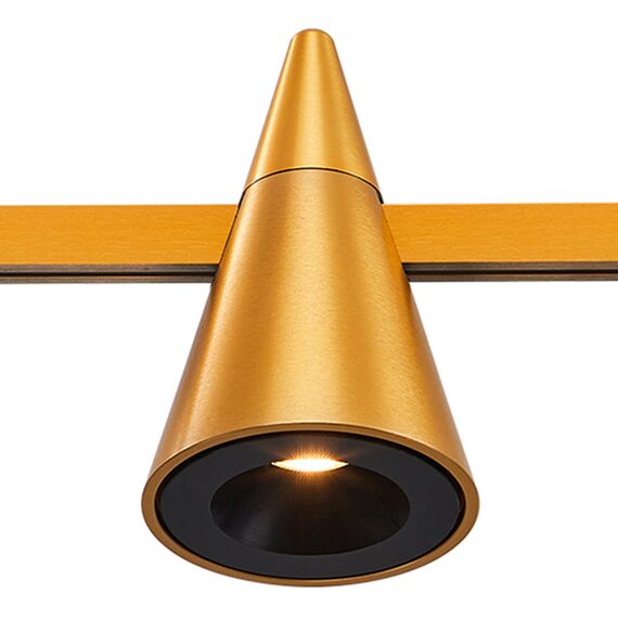 ST813.206.05 Магнитный трековый светильник FARM Золотистый LED 1*5W 3000K 272Lm Ra90 60 IP20 D70xH11 FARM, изображение 5