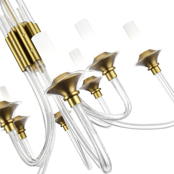 SL1241.203.08 Люстра подвесная ST-Luce Золотистый/Белый E14 8*40W VETRANO, изображение 3