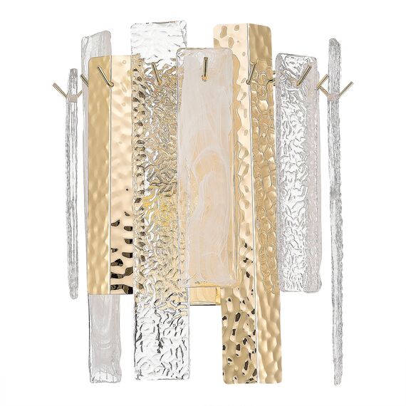 SL1636.201.02 Бра ST-Luce Золотистый/Белый, Золотистый E14 2*40W SCOLARE, изображение 2