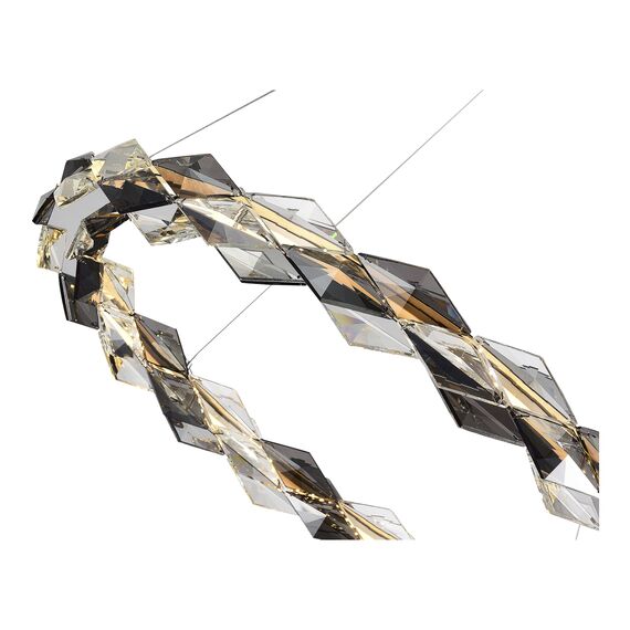 SL6009.103.01 Люстра подвесная ST-Luce Хром/Прозрачно-Дымчатый LED 1*30W 3000K DIAMANTA, изображение 3